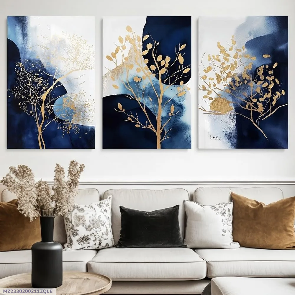 Pcs Leaf Shaped Wall Art 8x11 MDF Multicolor